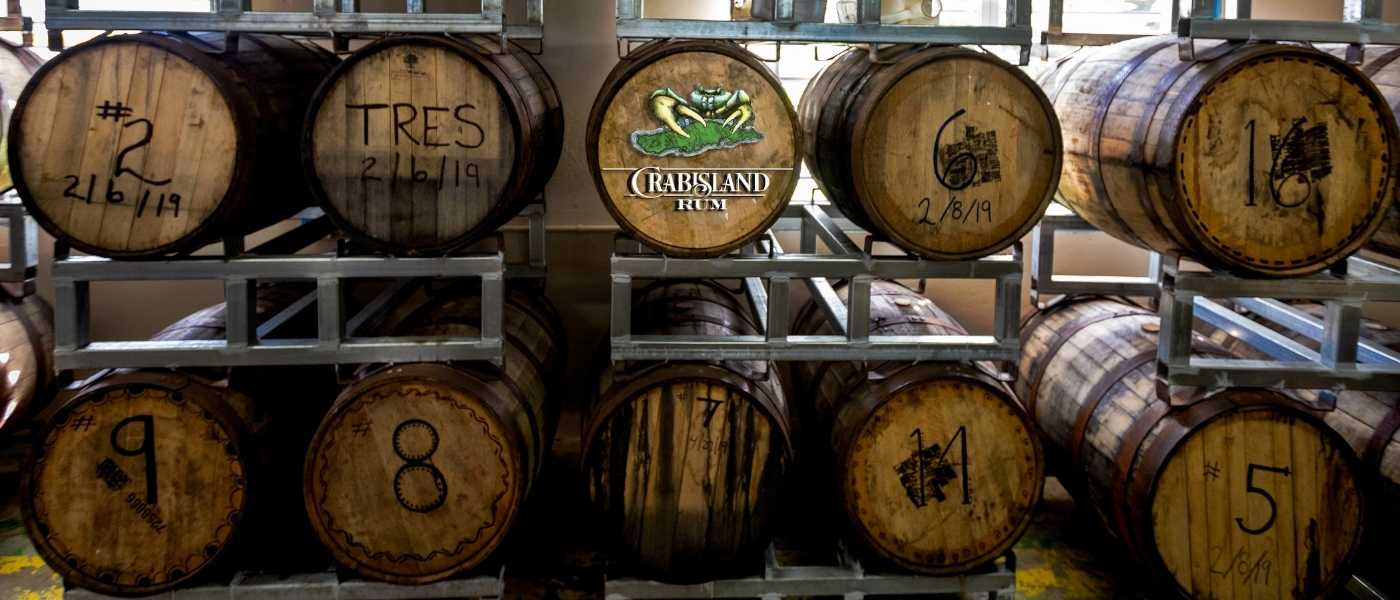 Crab Island Rum barrel room